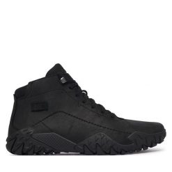 Trzewiki CAT Footwear. Czarne botki męskie CAT Footwear, bez wzorów, bez zapięcia. Za 569.99 zł.