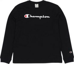 Champion Koszulka męska Champion Crewneck Long Sleeve czarna 220257 KK001 XL. Czarne bluzki z długim rękawem męskie Champion, m, bez wzorów, bez kołnierzyka. Za 122.36 zł.