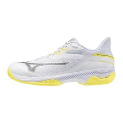Damskie buty do padla Mizuno Wave Exceed. Białe obuwie sportowe damskie Mizuno, bez wzorów, tenisowe, mizuno wave. Za 339.99 zł.