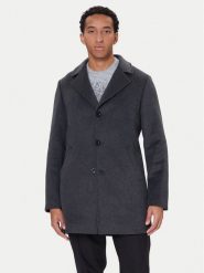 Guess Płaszcz wełniany M4BL3S WGJ82 Szary Slim Fit. Szare płaszcze męskie Guess, na zimę, m, z aplikacjami, z syntetyku, bez kaptura. Za 955.00 zł.