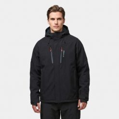 Kurtka męska narciarska softshell Alpinus Ariz czarna MK35089 ROZMIAR M. Czarne kurtki męskie Alpinus, na zimę, l, bez wzorów, z elastanu, klasyczne, bez kaptura. Za 749.00 zł.
