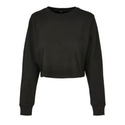 Sweter Damski / Damski Z Przyciętym Dekoltem Z Frotte. Białe swetry damskie BUILD YOUR BRAND, s, bez wzorów, bez kołnierzyka, bez ramiączek, bez kaptura. Za 94.99 zł.