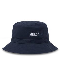 Kapelusz Jack & Jones. Niebieskie czapki i kapelusze męskie Jack & Jones, bez wzorów. Za 49.99 zł.