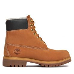 Trapery Timberland. Brązowe śniegowce i trapery męskie Timberland, bez zapięcia. Za 899.99 zł.