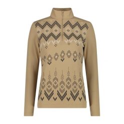 Golf damska turystyczne CMP 34L4236. Brązowe bluzy sportowe damskie CMP, l, bez wzorów, bez kaptura, na golfa. Za 274.00 zł.