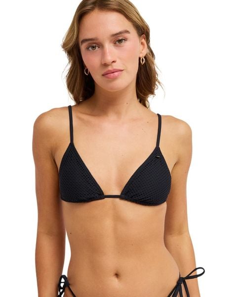 Trójkątny stanik bikini dla Kobiety ROXY ISLAND Czarny. Szare bikini damskie Roxy, xs, bez wzorów. Za 149.99 zł.