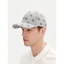 Czapka z daszkiem Guess. Szare czapki i kapelusze męskie Guess, z aplikacjami. Za 99.99 zł.