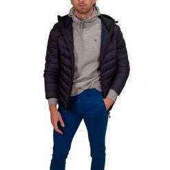 Bluza turystyczna męska Napapijri. Szare bluzy męskie Napapijri, m, bez wzorów, bez kaptura. Za 332.15 zł.