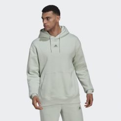 Bluza z polaru adidas Essentials FeelVivid. Zielone bluzy męskie Adidas, xl, bez wzorów, z polaru, bez kaptura. W wyprzedaży za 212.25 zł.