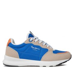 Sneakersy Pepe Jeans. Niebieskie trampki i tenisówki chłopięce Pepe Jeans, bez wzorów, z jeansu, bez zapięcia. Za 269.99 zł.