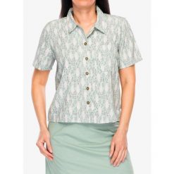 Koszula turystyczna damska Royal Robbins Camino Pucker S/S. Zielone koszule damskie ROYAL ROBBINS, s, bez wzorów, casualowe, bez kołnierzyka. Za 287.99 zł.