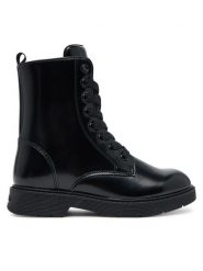 Calvin Klein Trapery V3X5-83185-1453 S Czarny. Czarne buty zimowe dziewczęce Calvin Klein, bez wzorów, ze skóry, bez zapięcia. Za 429.99 zł.