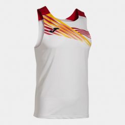 Tank top Joma Elite X. Białe t-shirty męskie Joma, m, bez wzorów, z elastanu, bez kołnierzyka. Za 148.50 zł.