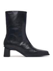 Vagabond Shoemakers Botki Elvina 6258-101-20 Czarny. Czarne botki damskie Vagabond Shoemakers, ze skóry, bez obcasa, na słupku, bez zapięcia. Za 779.99 zł.