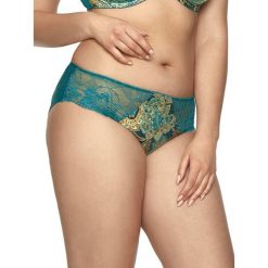 Stringi "Celine" w kolorze ciemnozielonym. Stringi damskie marki Kinga. W wyprzedaży za 32.95 zł.