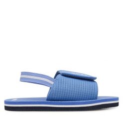 Sandały BOSS. Niebieskie sandały chłopięce Boss, bez zapięcia. Za 133.99 zł.