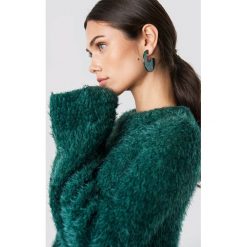 NA-KD Puchaty sweter z szerokim rękawem - Green. Swetry damskie marki NA-KD. Za 141.95 zł.
