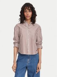 Weekend Max Mara Koszula Panetto 2625116101 Kremowy Regular Fit. Białe bluzki damskie Weekend Max Mara, bez wzorów, z bawełny, bez kołnierzyka, bez ramiączek. Za 789.99 zł.