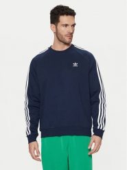 Adidas Bluza adicolor Classics 3-Stripes IM4515 Granatowy Regular Fit. Niebieskie bluzy męskie Adidas, m, bez wzorów, z syntetyku, bez kaptura. Za 209.99 zł.