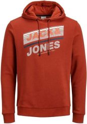 Bluza męska Jack & Jones czerwona. Czerwone bluzy męskie Jack&Jones, m, bez wzorów, z bawełny, z kapturem. Za 210.99 zł.