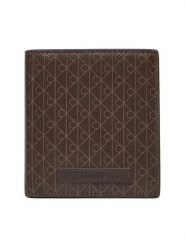 Calvin Klein Portfel Coated Ns Slim Billfold LV04D1084G Brązowy. Brązowe portfele damskie Calvin Klein, bez wzorów, ze skóry. Za 219.99 zł.