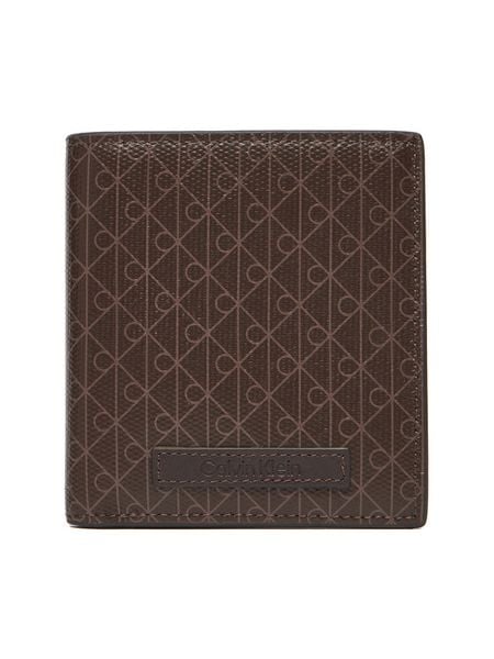 Calvin Klein Portfel Coated Ns Slim Billfold LV04D1084G Brązowy. Brązowe portfele damskie Calvin Klein, bez wzorów, ze skóry. Za 149.99 zł.