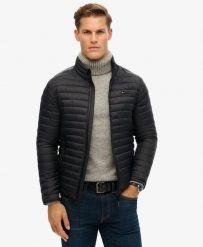 Superdry Non Hooded Fuji Lite Kurtka męska Jet Black. Czarne kurtki męskie Superdry., m, bez wzorów, z materiału, bez kaptura. Za 441.05 zł.
