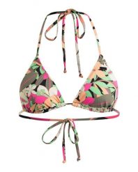Top bikini tiki tri dla Kobiety PRINTED BEACH CLASSICS Czarny. Czarne bikini damskie Roxy, xs, bez wzorów, z elastanu, bez kołnierzyka, bez ramiączek. Za 59.99 zł.