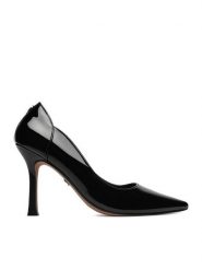 Nine West Szpilki CEO-S3S96688 01 Czarny. Czarne szpilki damskie Nine West, bez wzorów, ze skóry, bez obcasa, bez zapięcia. Za 249.99 zł.