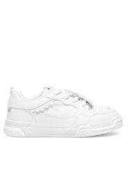 Sprandi Sneakersy Z-633 Biały. Białe buty sportowe dziewczęce Sprandi, bez wzorów, ze skóry, bez zapięcia. Za 87.99 zł.