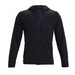 Bluza z kapturem Under Armour RUSH. Zielone bluzy sportowe męskie Under Armour, l, bez wzorów, z materiału, z kapturem, na fitness i siłownię. Za 474.55 zł.