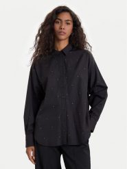 Vero Moda Koszula Fanni 10337791 Czarny Oversize. Czarne bluzki damskie Vero Moda, xs, bez wzorów, z bawełny, bez kołnierzyka, bez ramiączek. Za 179.99 zł.