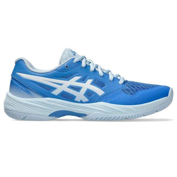 Damskie buty halowe Asics Gel-Court Hunter 3. Białe obuwie sportowe damskie Asics, bez wzorów, do piłki ręcznej. Za 376.50 zł.
