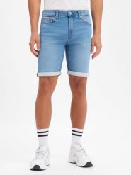 Only&Sons spodenki jeansowe - Noos Mężczyźni niebieski, S. Niebieskie szorty męskie Only&Sons, m, z aplikacjami, z denimu, klasyczne. Za 139.95 zł.