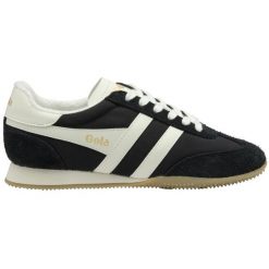 Damskie zamszowe buty sportowe Gola Sprinter. Białe obuwie sportowe damskie Gola, bez wzorów, z zamszu, do biegania. Za 426.45 zł.