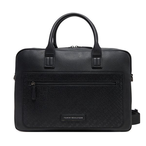 Torba na laptopa Tommy Hilfiger. Czarne torby na laptopa męskie Tommy Hilfiger, bez wzorów. Za 799.99 zł.