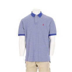 Second life - Polo Ralph Lauren koszulka polo męska z krótkim rękawem - Jak nowy. Niebieskie koszulki sportowe męskie Ralph Lauren, m, bez wzorów, bez kołnierzyka, bez ramiączek, na golfa. Za 127.76 zł.