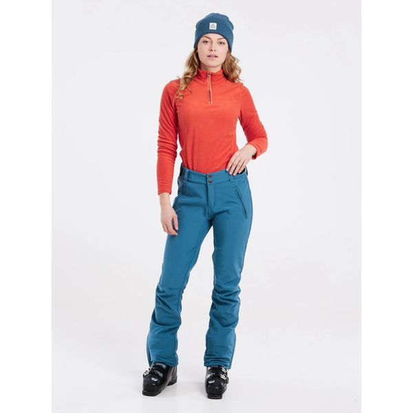 Spodnie narciarskie dla kobiet Protest Lole Softshell. Niebieskie spodnie materiałowe damskie Protest, na zimę, bez wzorów, z softshellu, sportowe, narciarskie. Za 510.50 zł.