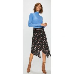Answear - Sweter. Niebieskie swetry damskie ANSWEAR, l, bez wzorów, z dzianiny, bez kołnierzyka, bez ramiączek, długie, bez kaptura. W wyprzedaży za 59.90 zł.