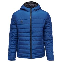 Parka Hummel Quilted North. Niebieskie parki męskie Hummel, m, bez wzorów, z materiału, bez kaptura. Za 278.50 zł.