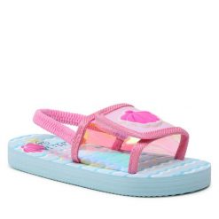 Sandały Nelli Blu. Czerwone sandały dziewczęce Nelli Blu, bez zapięcia. Za 39.99 zł.