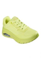 Buty sportowe damskie Skechers Uno Flex Spring On. Żółte obuwie sportowe damskie Skechers, bez wzorów, z materiału. Za 490.00 zł.