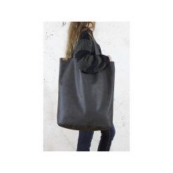 Mega Shopper bag grafitowa torba oversize Vegan. Szare torebki shopper damskie Hairoo, w paski. Za 185.00 zł.