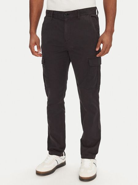 Tommy Jeans Spodnie materiałowe Austin DM0DM20281 Czarny Regular Fit. Czarne spodnie materiałowe męskie Tommy Jeans, m, bez wzorów, z bawełny. Za 439.99 zł.