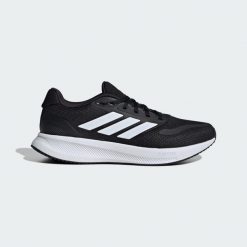 Buty Runfalcon 5 Wide Running. Białe buty sportowe męskie Adidas, bez zapięcia, do biegania. W wyprzedaży za 194.25 zł.