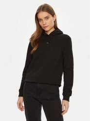 Calvin Klein Jeans Bluza J20J225085 Czarny Regular Fit. Czarne bluzy damskie Calvin Klein Jeans, l, bez wzorów, z bawełny, bez kaptura. Za 229.99 zł.