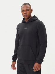 Adidas Bluza techniczna Designed for Training IY1119 Czarny Regular Fit. Czarne bluzy męskie Adidas, m, bez wzorów, z syntetyku, bez kaptura. Za 299.99 zł.