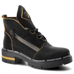 Czarne Botki Lemar Damskie Stylowe Obuwie Skórzane. Czarne botki damskie Lemar, na jesień, z nubiku, eleganckie, bez obcasa, na płaskiej podeszwie, bez zapięcia. Za 269.00 zł.