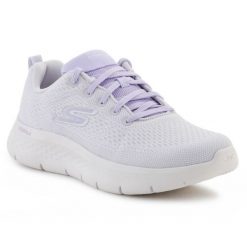 Buty Skechers Go Walk Flex-Kali 124830-GYLV fioletowe. Fioletowe obuwie sportowe damskie bez wzorów, z tkaniny, trekkingowe. Za 462.92 zł.