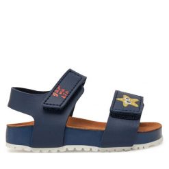 Sandały Garvalin. Niebieskie sandały chłopięce Garvalin, bez zapięcia. Za 119.99 zł.